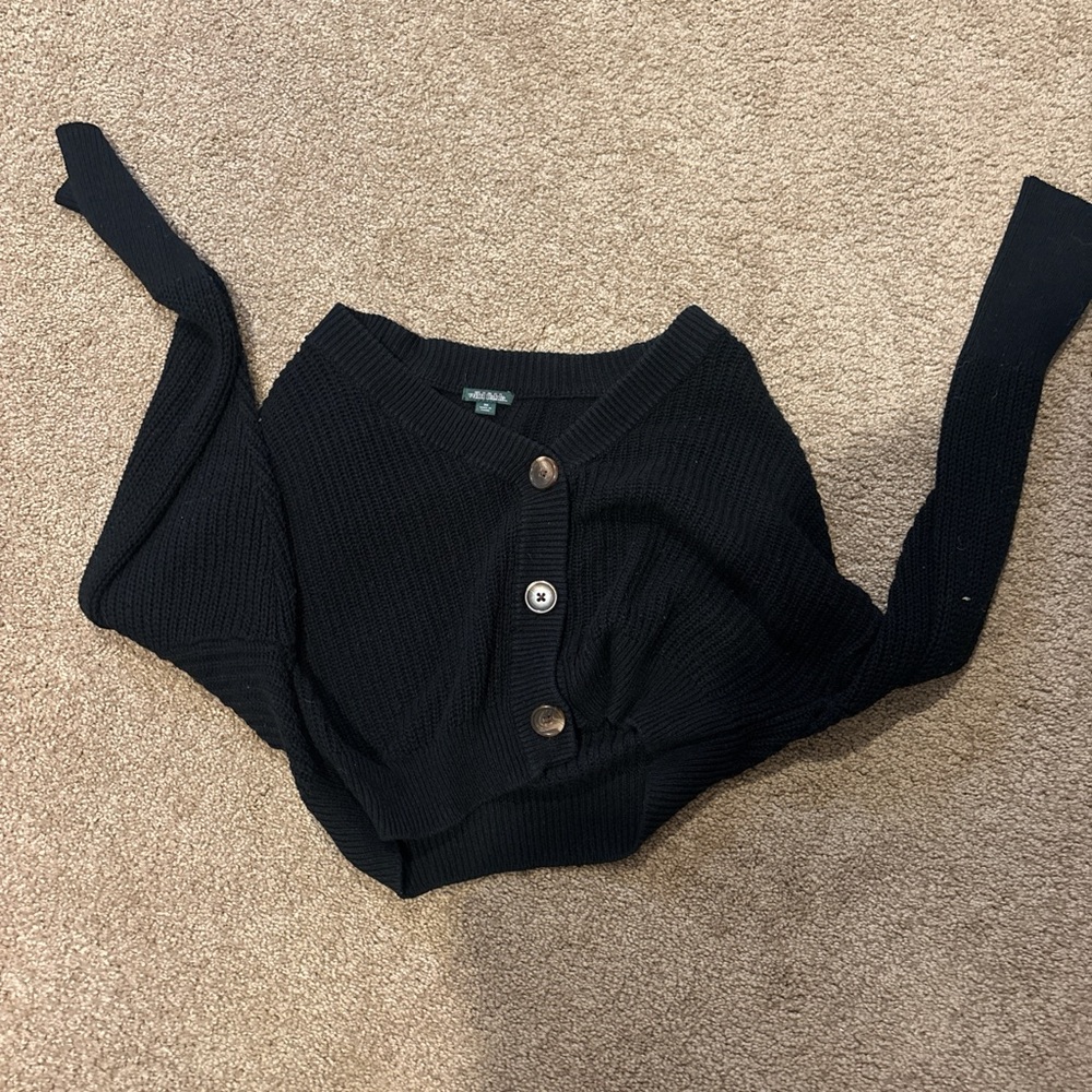 Wild Fable Black Ribbed Sweater